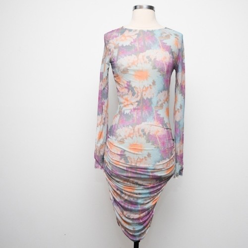 Rotate. NWOT. Ulla Ruched Long Sleeve Dress - Picture 2 of 14