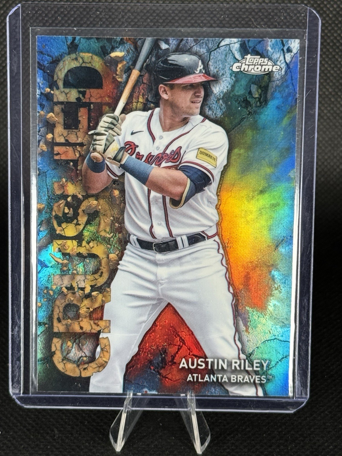 2023 Topps Chrome Update Series - Crushed Austin Riley #C-12