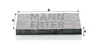MANN-FILTER INNENRAUMFILTER FILTER POLLENFILTER TOYOTA CUK2035