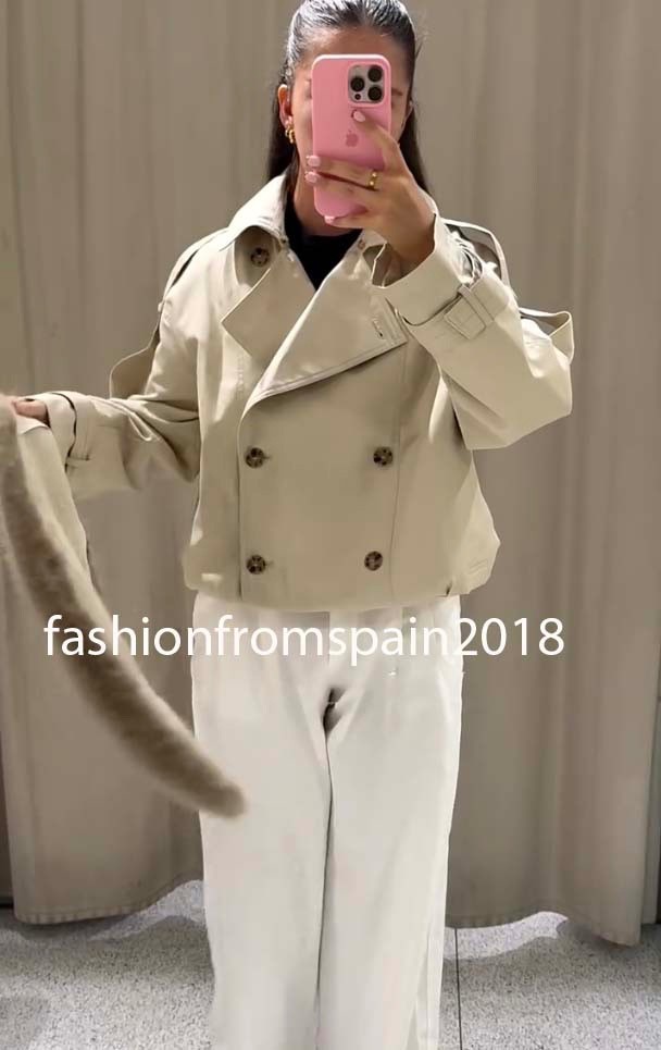 ZARA コート　S ZARA】ベルト トレンチコート 8073/038/800 (ZARA/トレンチ