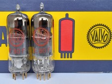 2x E80F VALVO / PHILIPS tubes - RED - D getter ( EF86 / EF806S ) - E 80 F - 1960