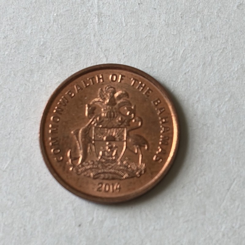 2014 Bahamas Coin-1 Cent-Circulated