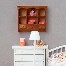 1:12 Birthday Gifts Mini Locker Model with Compartment Doll House Display Shelf