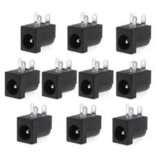 10Pcs 5.5X2.1Mm DIP 3Pin DC Power Supply Connectors Jack Socket Female PCB Mount