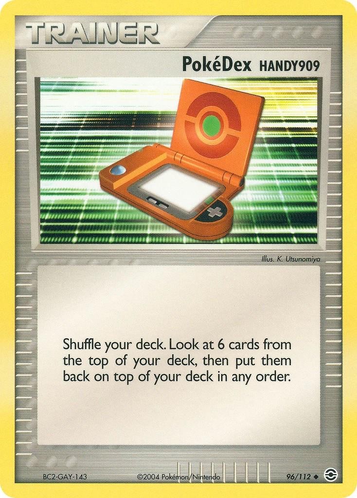 PokeDex HANDY909 96/112 Uncommon Card Pokemon FireRed & LeafGreen NM
