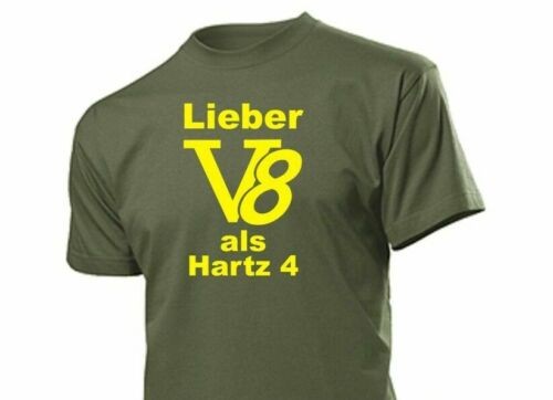 " Dear V8 As Hartz 4 " US Car Classic Car Chevy V8 Big Block USA GMC Truck S-XXL - Picture 1 of 9