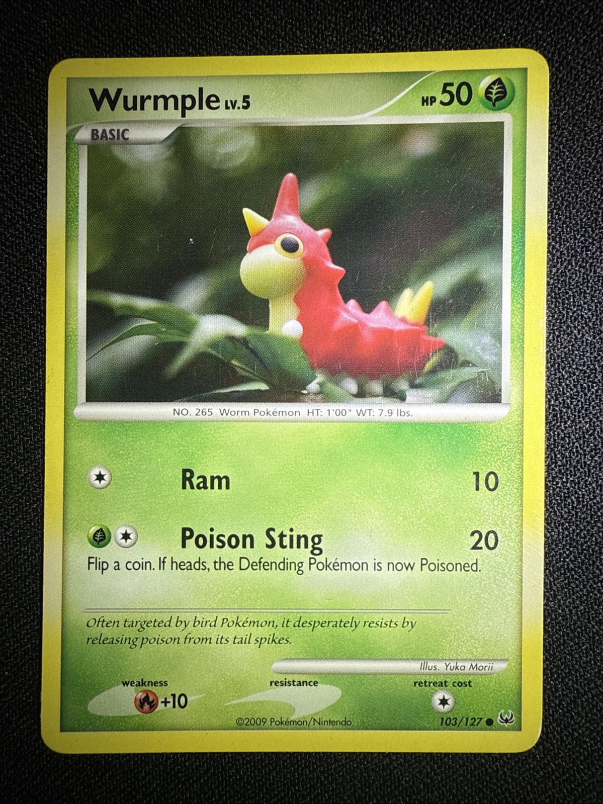 Wurmple Common Pokemon TCG Platinum 103/127 