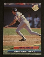 1992 Fleer Ultra Craig Shipley Baseball Rookie Card (RC) #583 Padres IF EX. rookie card picture