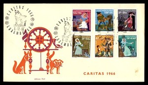 Mayfairstamps Luxembourg FDC 1966 Fairy Tales Caritas Combo First Day Cover cca_