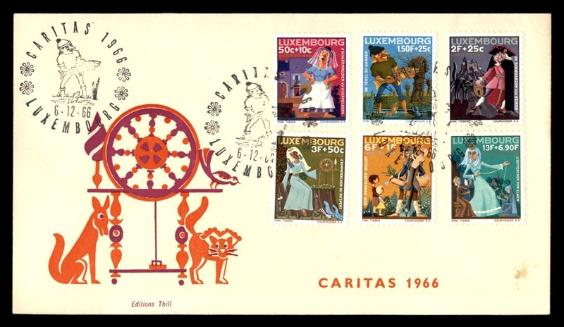 Mayfairstamps Luxembourg FDC 1966 Fairy Tales Caritas Combo First Day Cover cca_