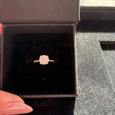 14k White Gold 2 Carat Moissanite Ring