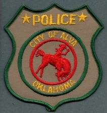 Alva Oklahoma Police Patch