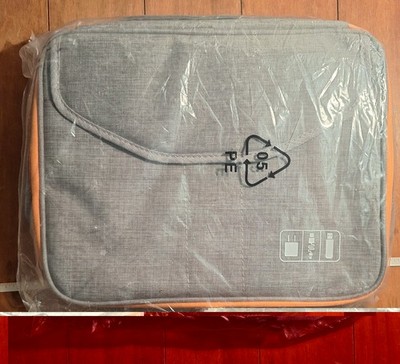 Jelly Comb Electronics Padded Bag/Travel Case / Grey/Orange