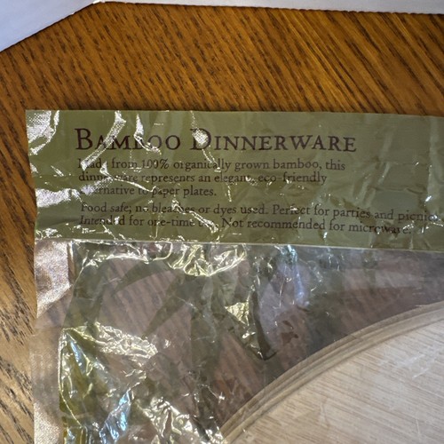 8-11 Inch Disposable Bamboo Plates Round Biodegradable Eco Friendly Product - Picture 3 of 3
