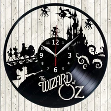 The Wizart of Oz Vinyl Record Wall Clock Decor Handmade 253