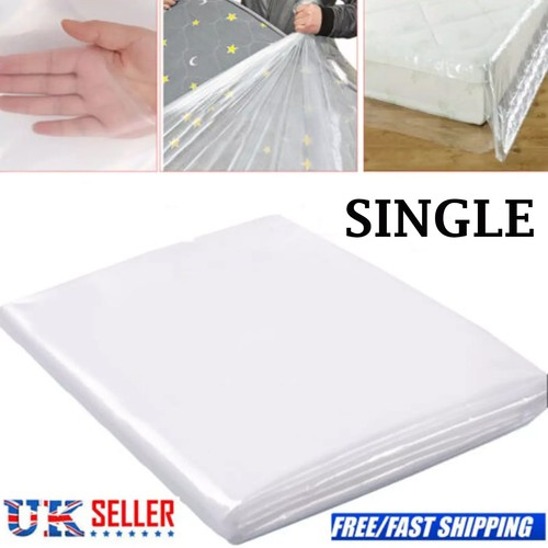 Mattress Cover Protective Plastic Storage Bags Single/Double/King/S-King Durable - Picture 6 of 11
