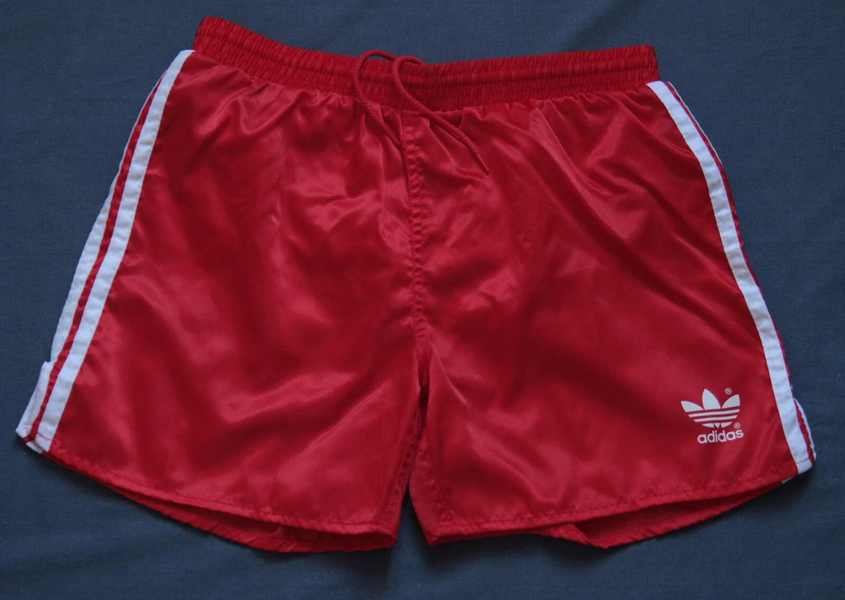 Short De Football Vintage LANZERA Années 90 - Nylon Noir, Taille S, Made In USA - Neuf Sans Emballage