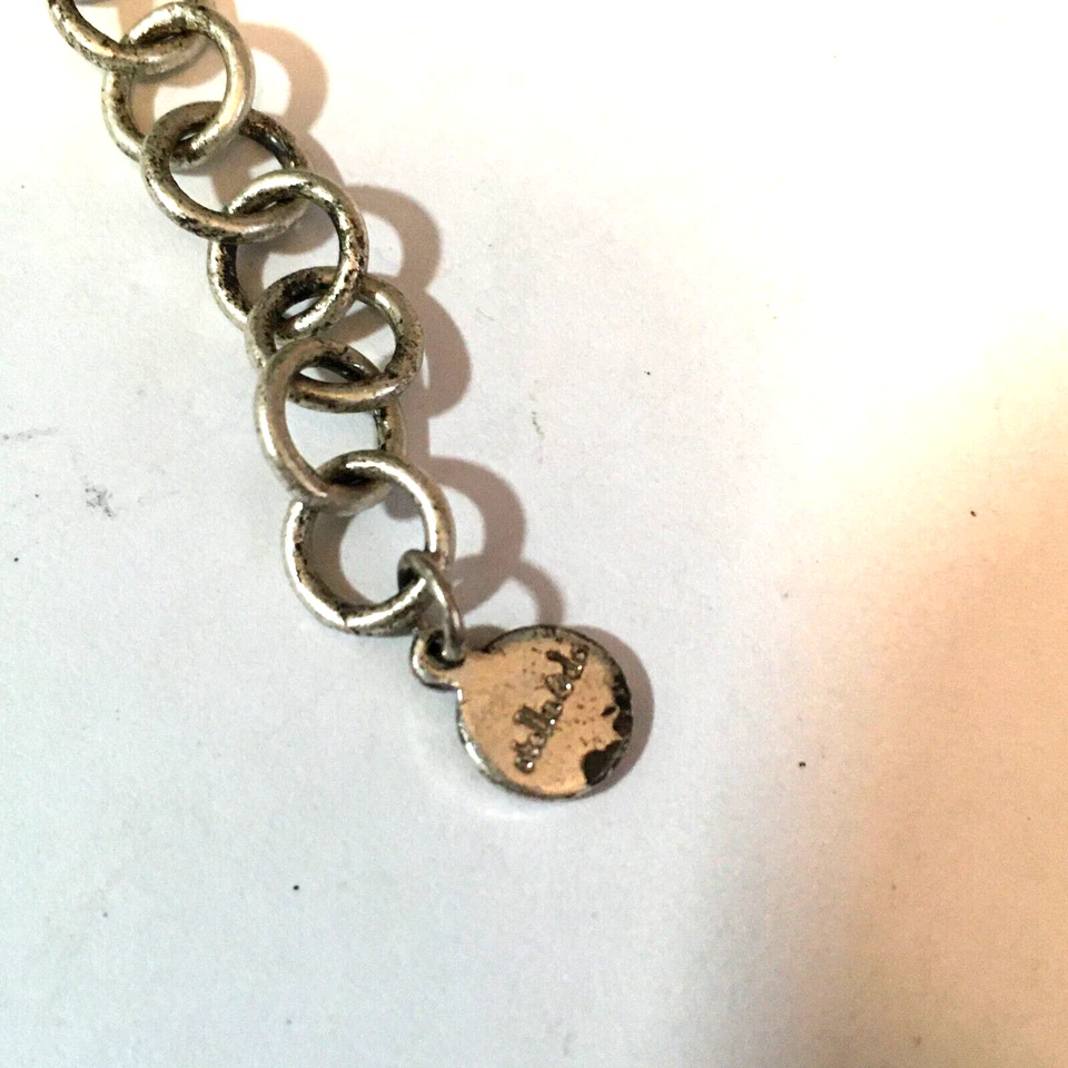 COLLAR VINTAGE STELLA AND DOT DECLARACIÓN GRIS TONO VERDE CLARO 16" BOUGIE DIVERTIDO Foto 2 de 3