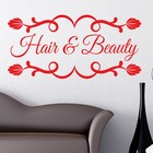 Hair and beauty wall sticker sign decal art hairdresser graphic ns9