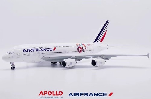 Air France A380 Reg: F-HPJI "80th Years Anniv." Apollo 1:200 Diecast A242015 - Picture 5 of 12