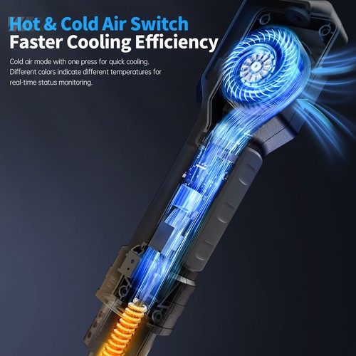 FNIRSI SAG-55 Handheld Portable Hot Air Gun 550W High-Power - Photo 6/12