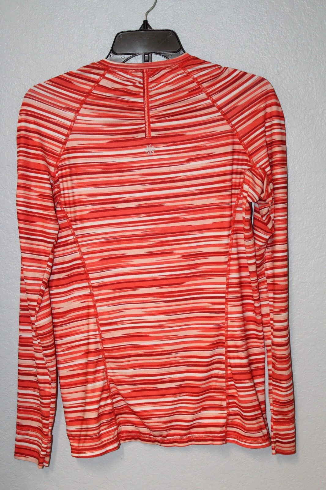 athleta pacifica print athletic running long sleeve stretch shirt