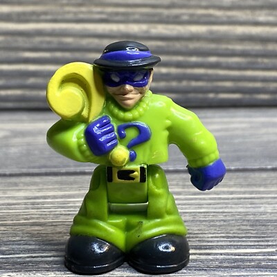 Purple Green Riddler DC Comics Miniature Batman Riddler Green Purple Suit Plastic Figure 1. ...