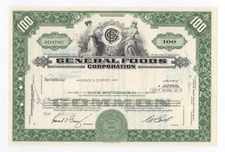 SPECIMEN - General Foods Corporation Stock Certificate