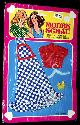 CATWALK VINTAGE 70er PUPPENKLEIDER FASHION DOLL OUTFIT 11,5'' for TAMMY LOLA
