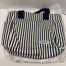 Baigelizun Diaper Bag Beige/Navy Blue Stripe