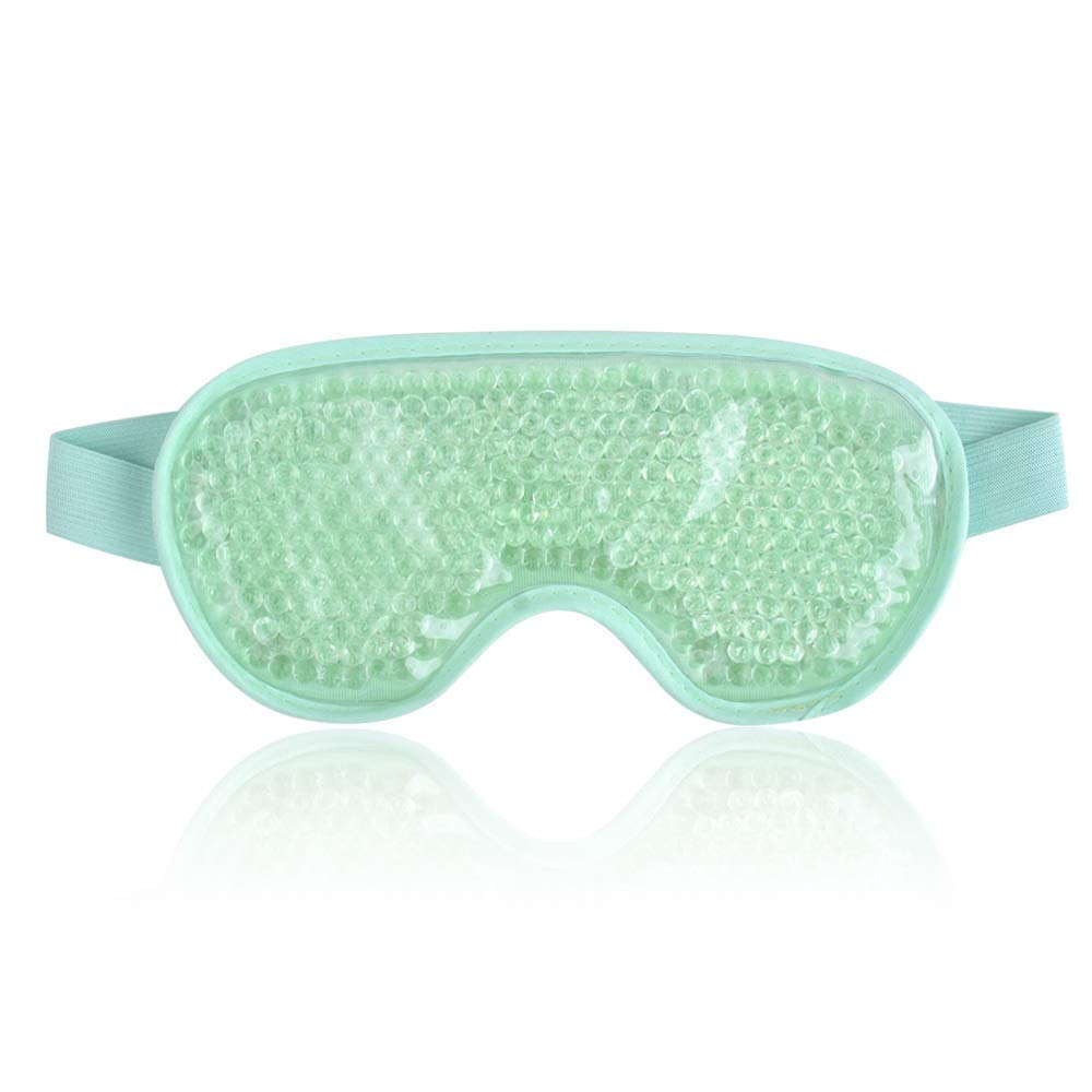 Cooling Eye Mask Cold Gel Eye Mask for Eye Puffiness, Tired Eyes, Migraines, Str-image