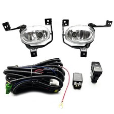 For 2010 2011 Honda CR-V CRV Clear Front Bumper Fog Lights Lamp w/Switch Kit