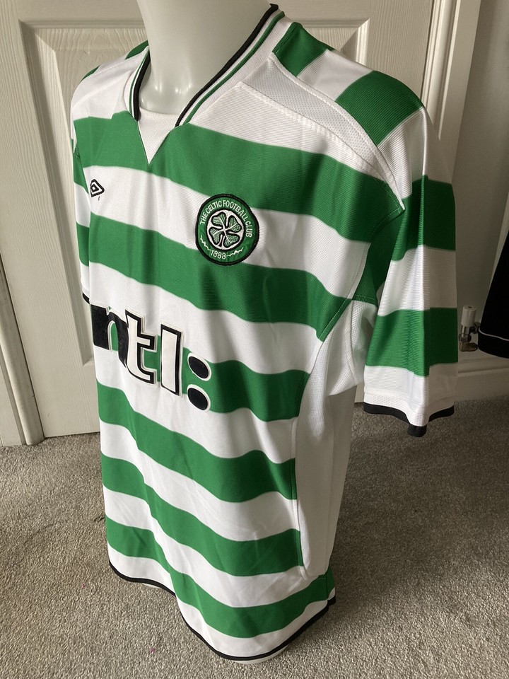 Celtic Football Shirt 200103 Umbro XL Original Classic Soccer Jersey