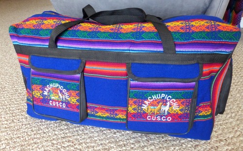 Peruvian Large Duffel Travel Tote Bag 