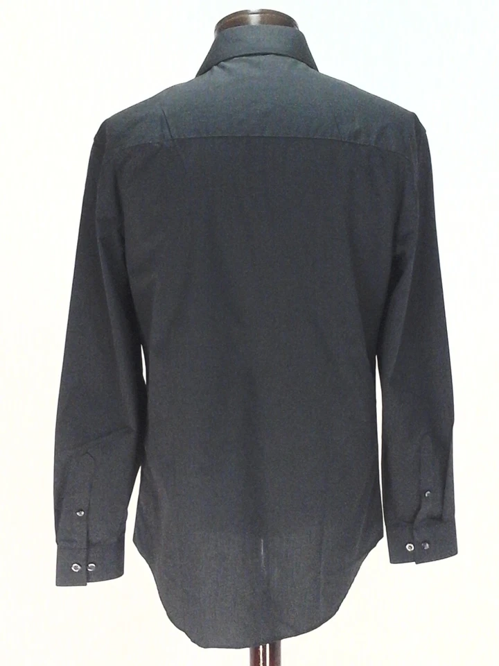 Camisa de Vestir Gris SIN LISTAR KENNETH COLE Gris L/S Calce Ajustado FÁCIL CUIDADO Para Hombres M $60 Foto 4 de 4