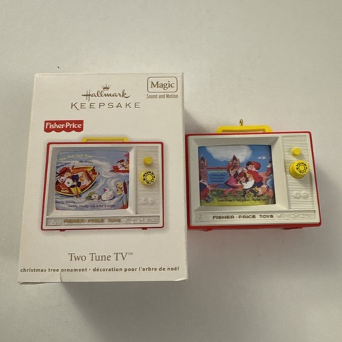 Hallmark Ornament 2012 Fisher Price Vintage Two Tune TV Magic Sound Motion D36