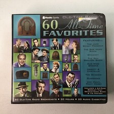 Old Time Radio's 60 All-Time Favorites 20 Audio Cassettes 30 Hours 60 Broadcasts