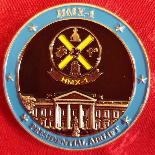 Marine one HMX-1 Presidential Airlift Challenge coin Original unique OCPM 26 - Picture 9 of 10