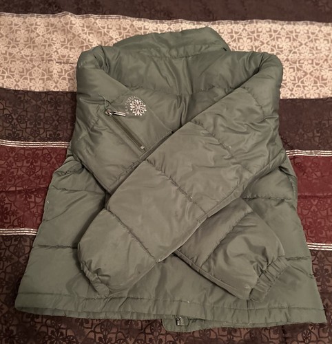 Weather Tamer Woman’s Coat Green Full Zip Jacket With Pockets - Picture 6 of 6