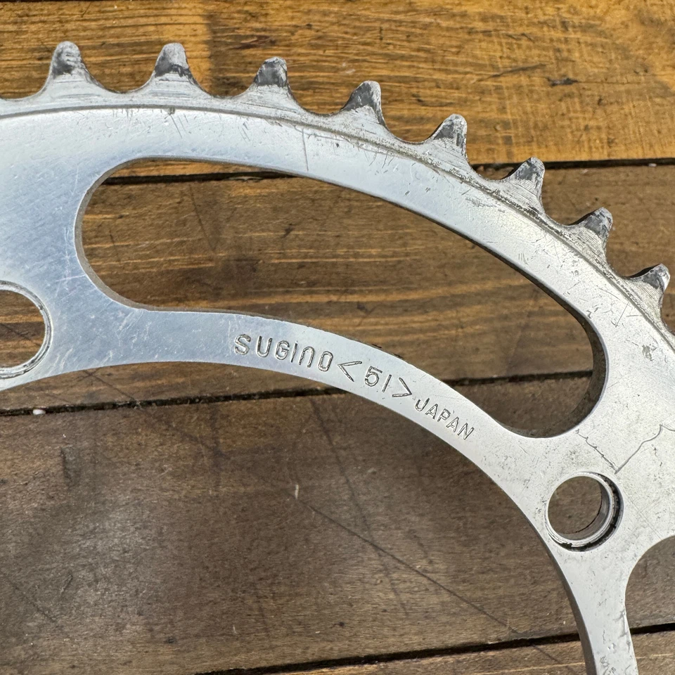 Plato de colección Sugino Mighty Competition 51t 51 dientes 144 BCD aleación carrera Foto 2 de 4