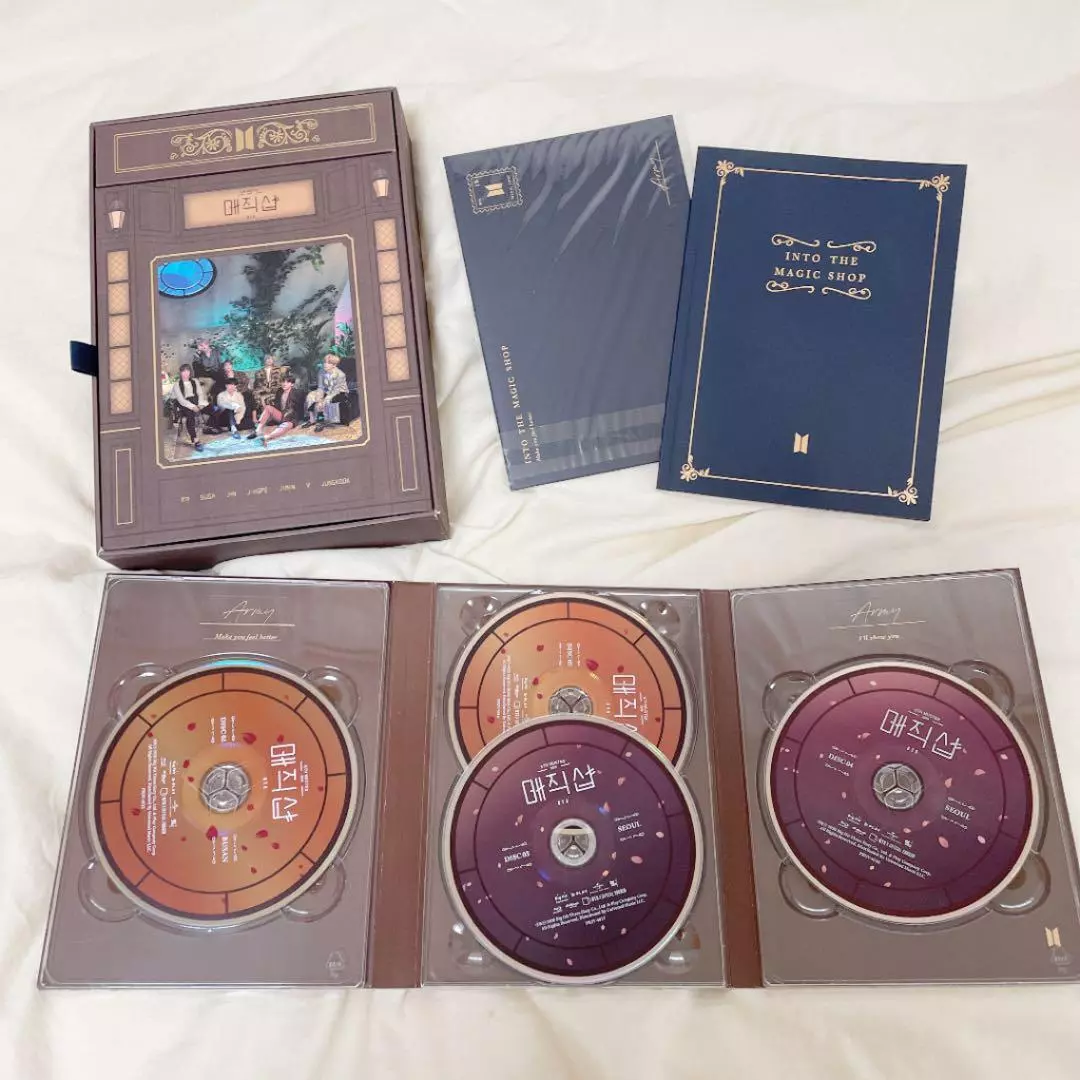 BTS 5th Muster Magic Shop Blu-ray 4Disc+Photobook+Photocard+lenticular card  SET