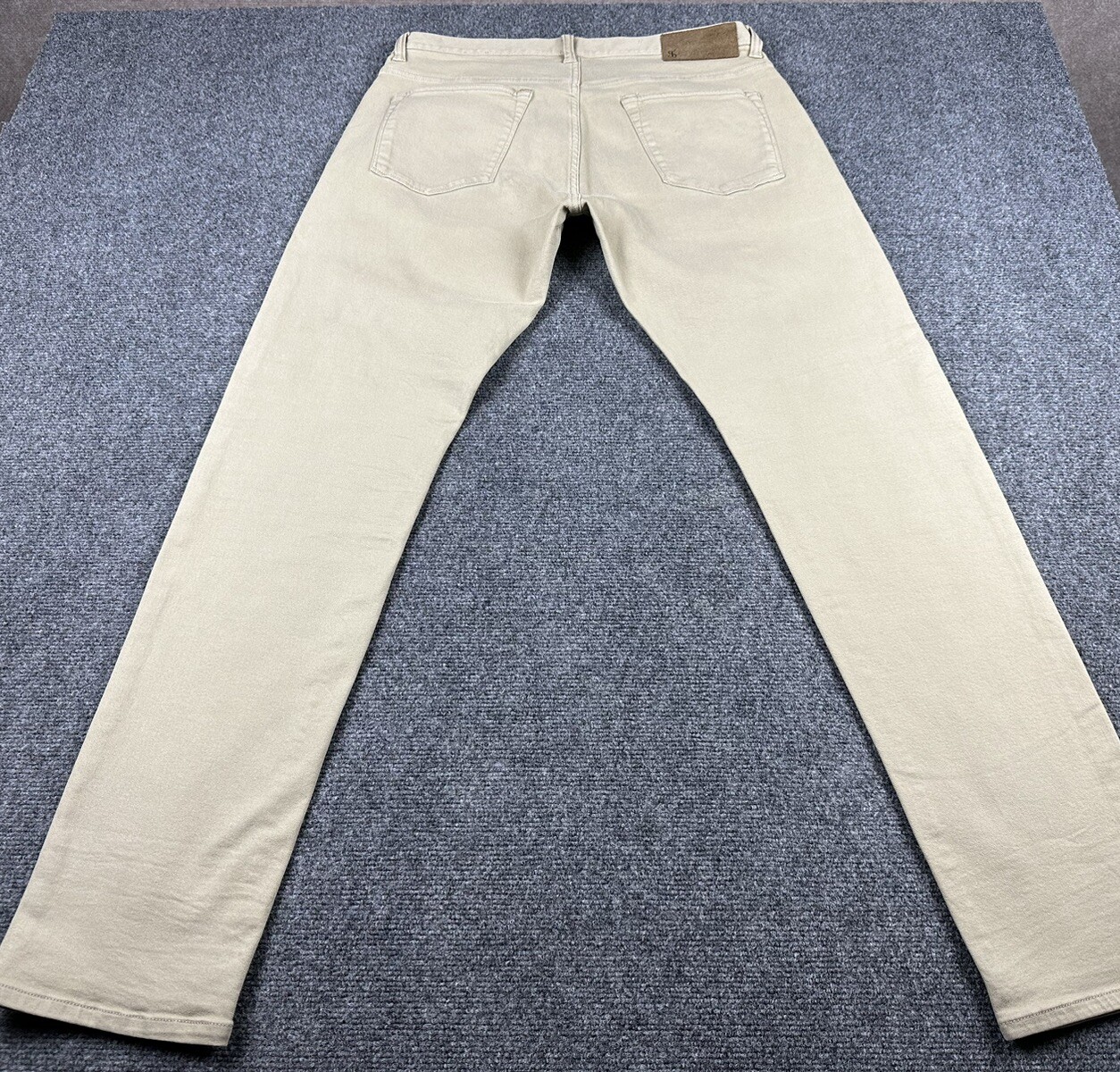 Todd Snyder Jeans Mens Size 33X32 Beige Stretch 5 Pocket Jeans Slim Fit