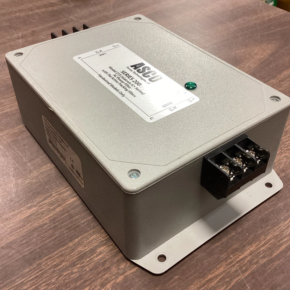 ASCO Series 200 Model 275 IC+115 Noise Filter AC 1 Ph 120VA, Curr 15A - Image 4 of 4