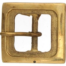 Brass Hippie Minimalist Retro Boho Hippy Classic NOS 1970s Vintage Belt Buckle