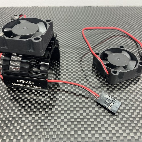 Integy Motor Heatsink Twin Cooling Fan For 1/10 Traxxas Slash HPI RC Car Parts e