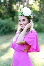 FLOWER HEADBAND CROWN HAIR PIECE FLORAL HEAD PIECE HALO WREATH EDM FESTIVAL HAIR