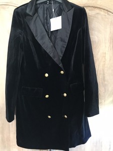 missguided velvet blazer dress