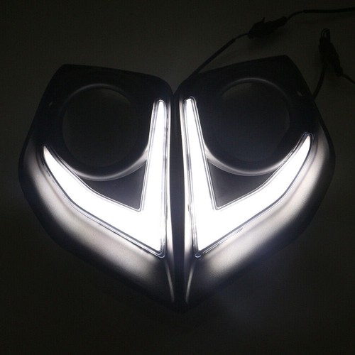 White LED DRL Daytime Running Lights Fog Light For ASX Outlander sport 2016-2018 - Picture 7 of 12