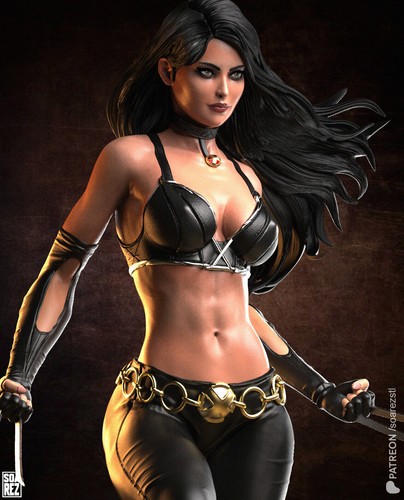 X-23 Statue 3D Print Unpainted/Unassembled - Picture 3 of 11