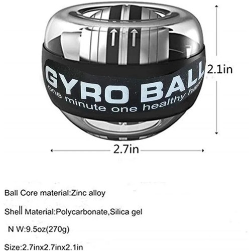 Self-Starting Wrist Gyro Ball Power Trainer Wrist Strengthening Device UK - Picture 3 of 6